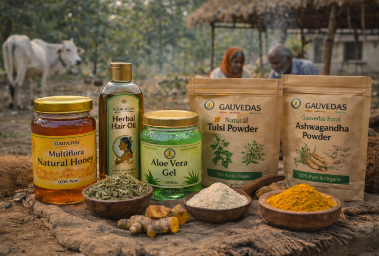 Utilizing ancient Indian knowledge, our herbal products are 100% natural, chemical-free, and crafted to promote health and wellness.